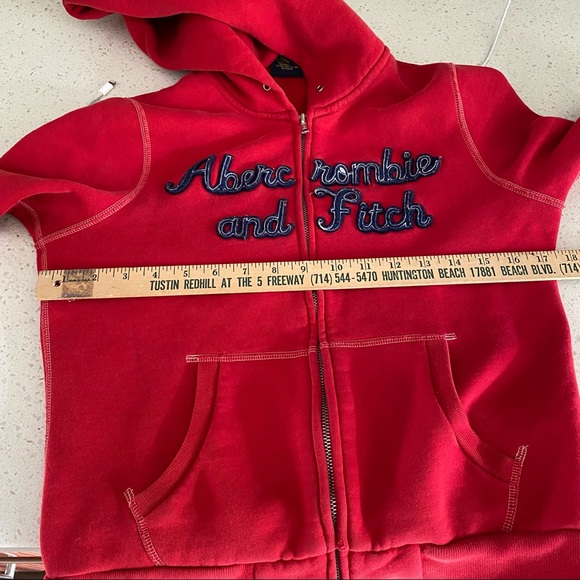 Abercrombie and Fitch women full Zip hoodie Jacket size Fits S slim fit - Picture 6 of 11